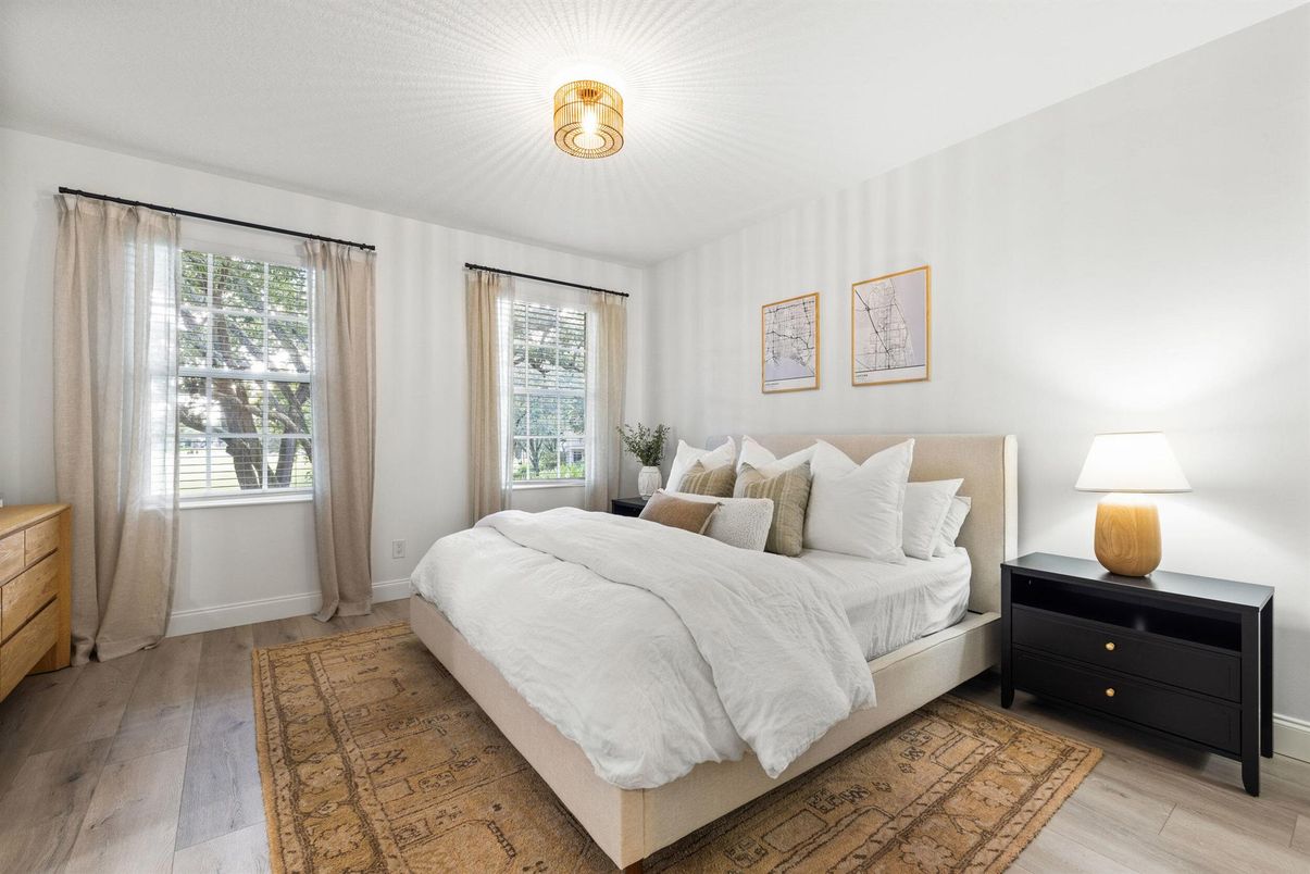 Bedroom, Interior, Wood Texture Flooring