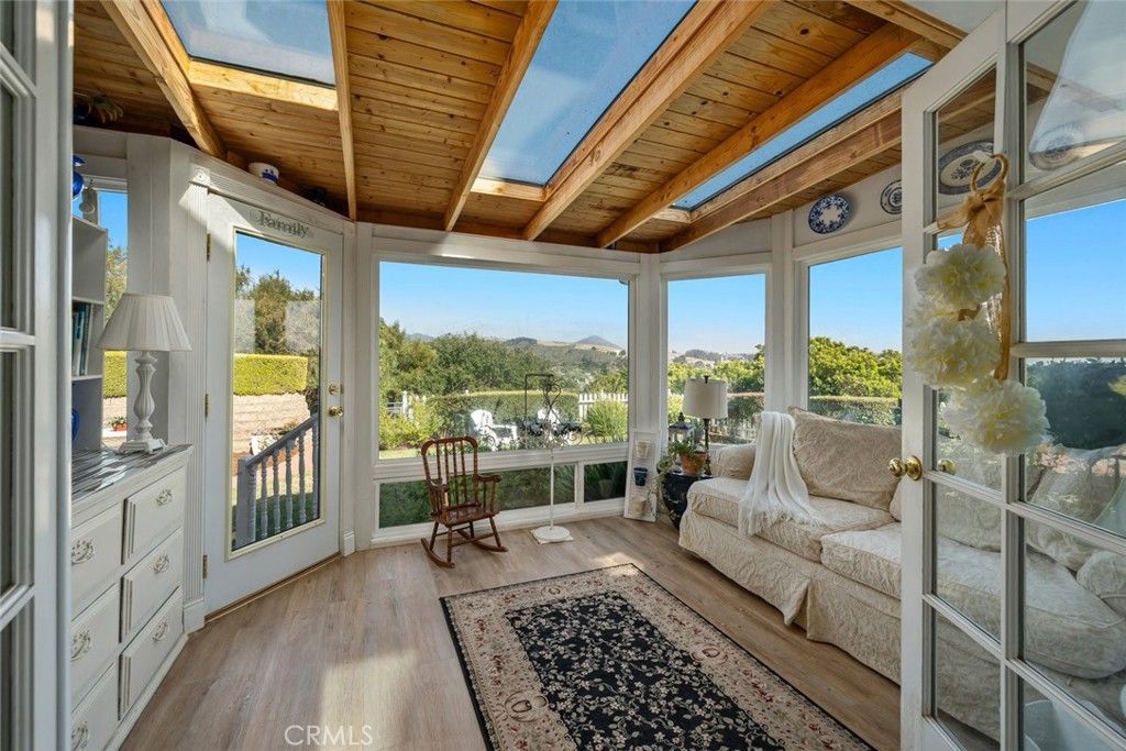 Interior, Sun Room, Wooden Beams, Wooden Ceilings, Wood Texture Flooring