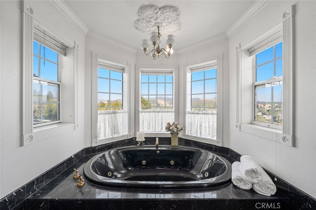 Bathroom, Chandelier, Interior