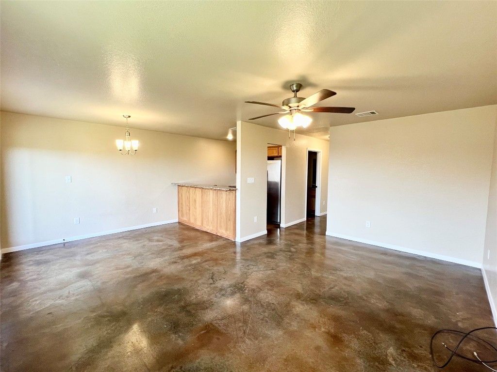 Chandelier, Empty room, Interior