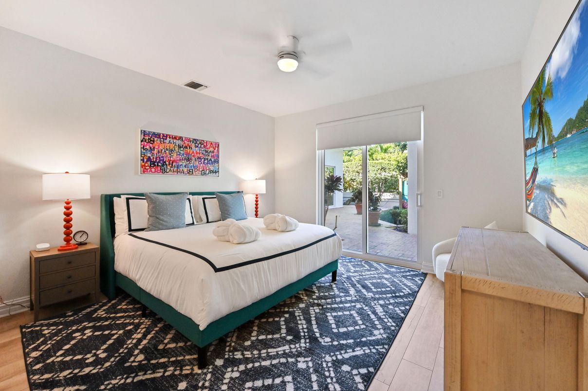 Bedroom, Interior, Wood Texture Flooring