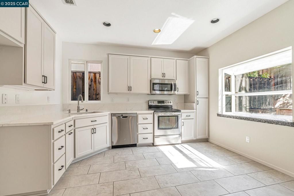 Interior, Kitchen, Recessed Lighting, Stainless Steel Appliances