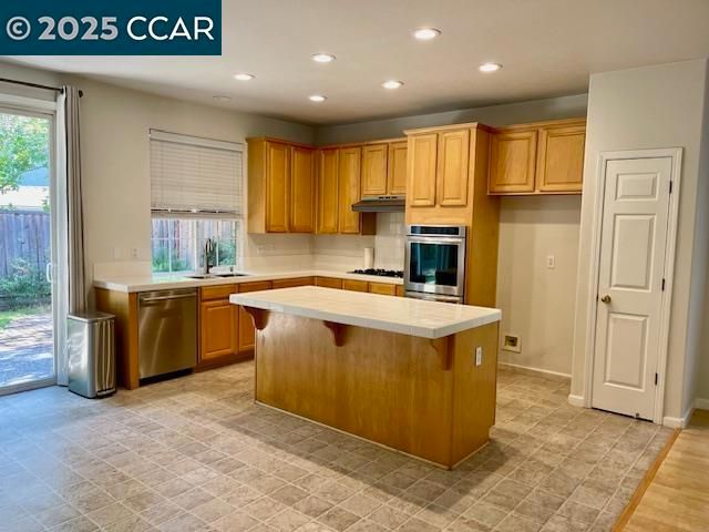 Interior, Kitchen, Recessed Lighting, Stainless Steel Appliances