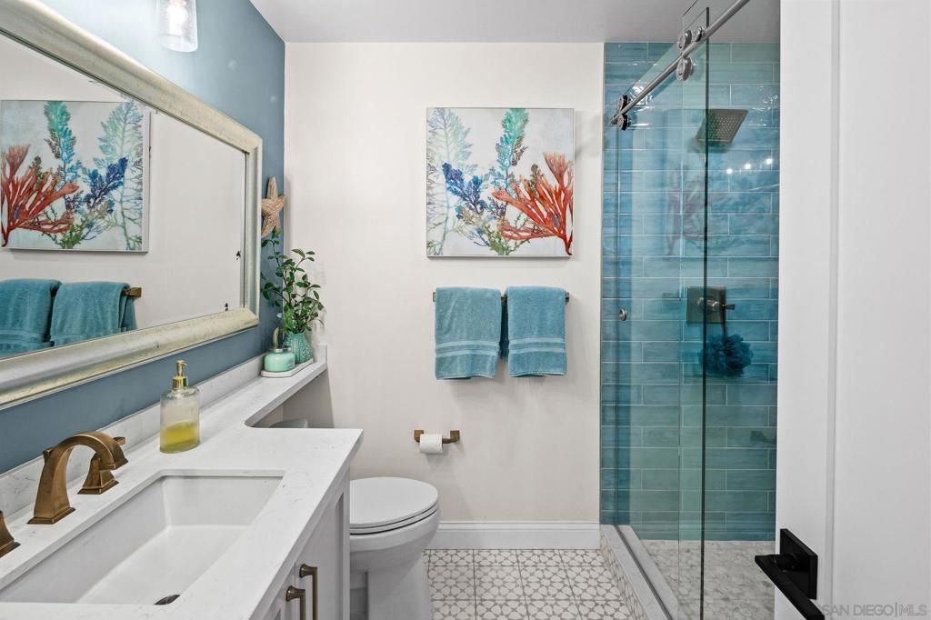 Bathroom, Glass Shower, Interior