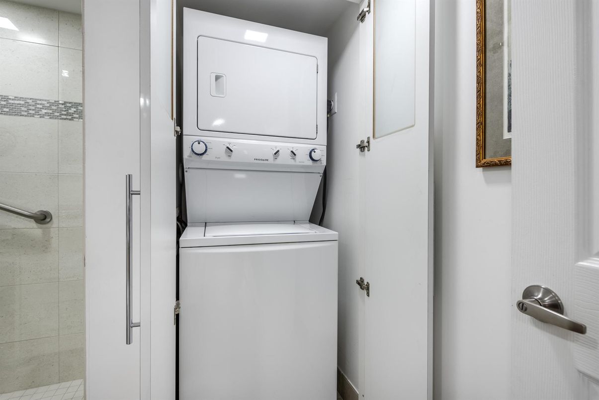 Bathroom, Glass Shower, Interior, Utility Closets, Washer