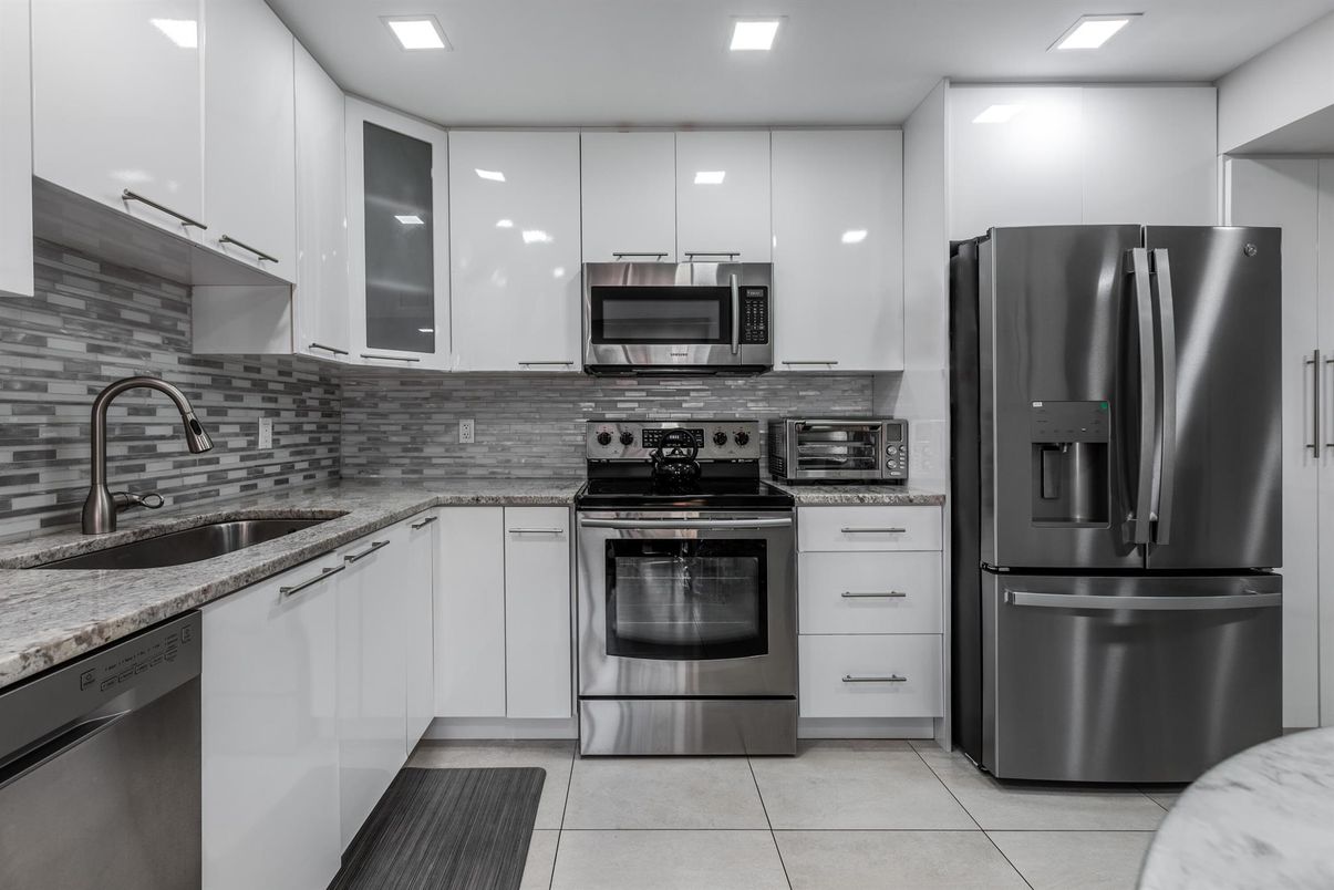 Interior, Kitchen, Recessed Lighting, Stainless Steel Appliances