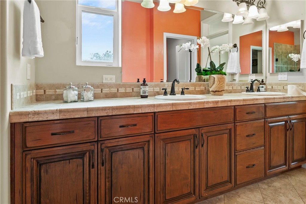 Bathroom, Dual Sink Vanities, Interior, Tile Countertops