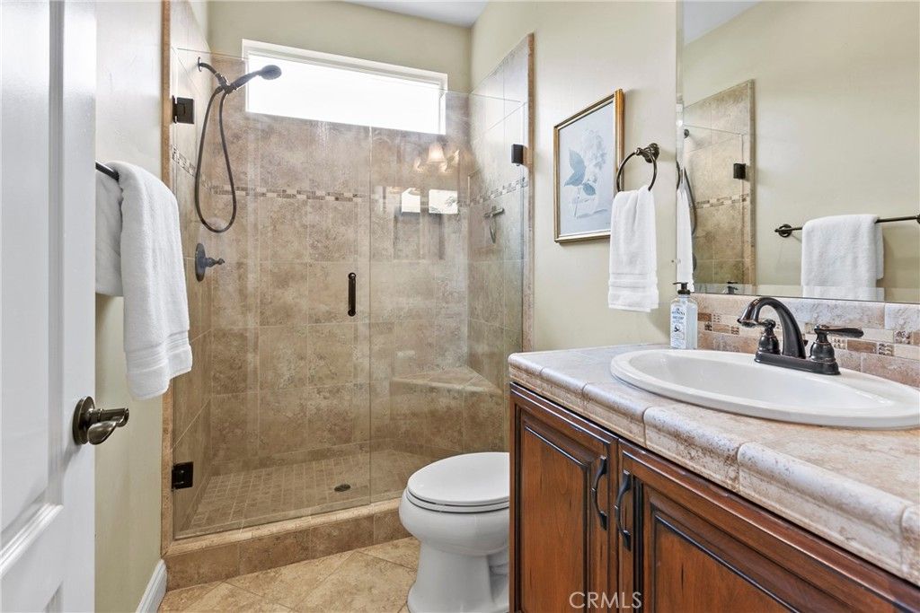 Bathroom, Glass Shower, Interior, Tile Countertops