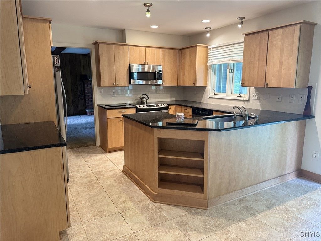 Interior, Kitchen, Recessed Lighting, Stainless Steel Appliances