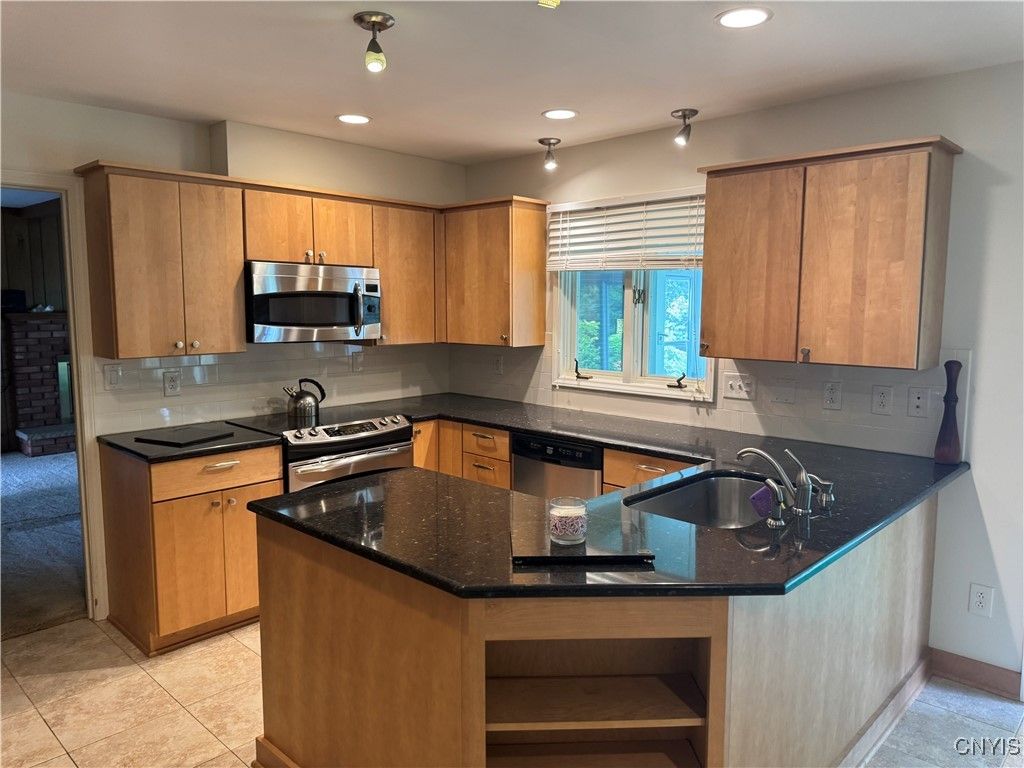 Interior, Kitchen, Recessed Lighting, Stainless Steel Appliances