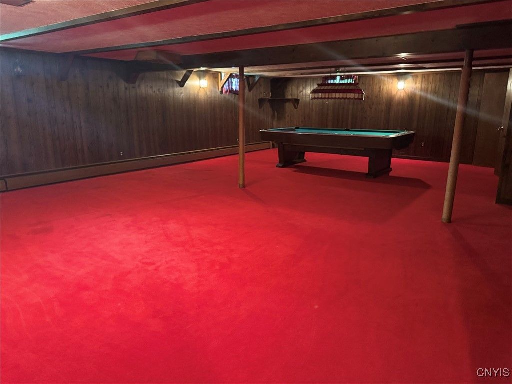 Billiard Table, Game Room, Interior, Wooden Walls