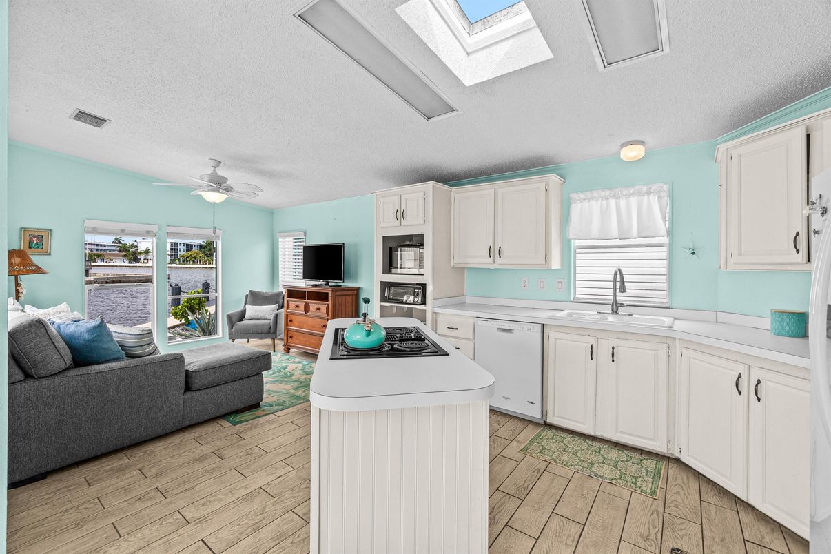 Interior, Kitchen, Living room, Wood Texture Flooring