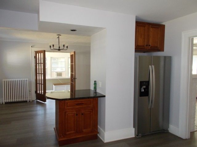 Chandelier, Interior, Kitchen, Wood Texture Flooring