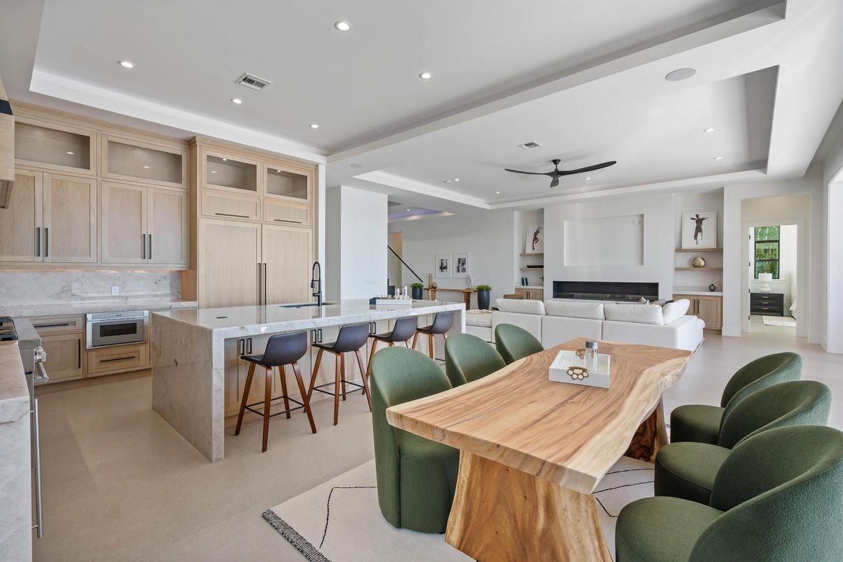 Interior, Kitchen, Living room, Recessed Lighting