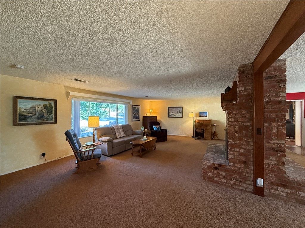 Fireplace, Interior, Living room, Stone Walls