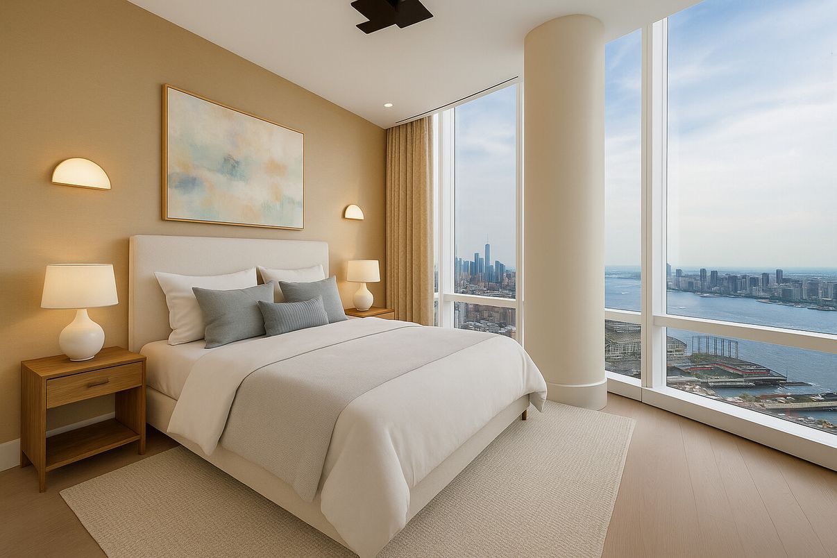 Bedroom, Interior, Recessed Lighting, Water