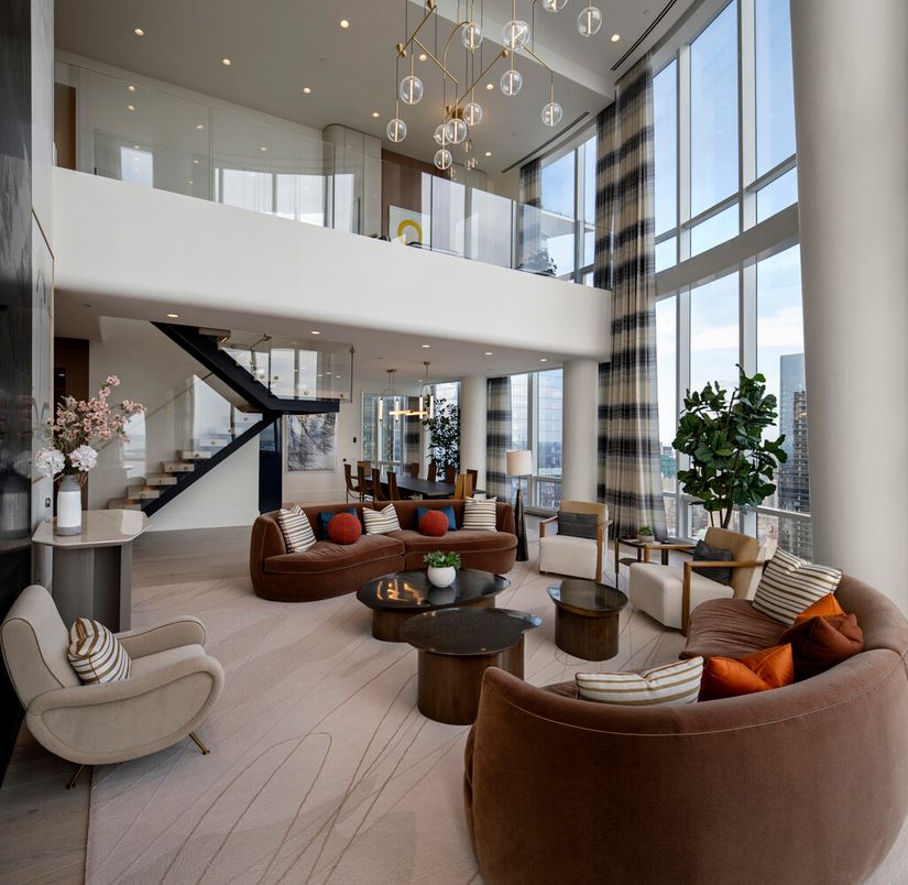 Dining room, Interior, Living room, Pendant Lights, Recessed Lighting