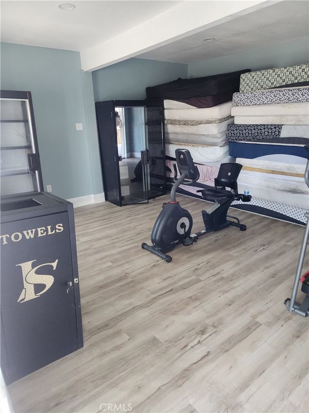 Fitness Equipment, Interior, Wood Texture Flooring