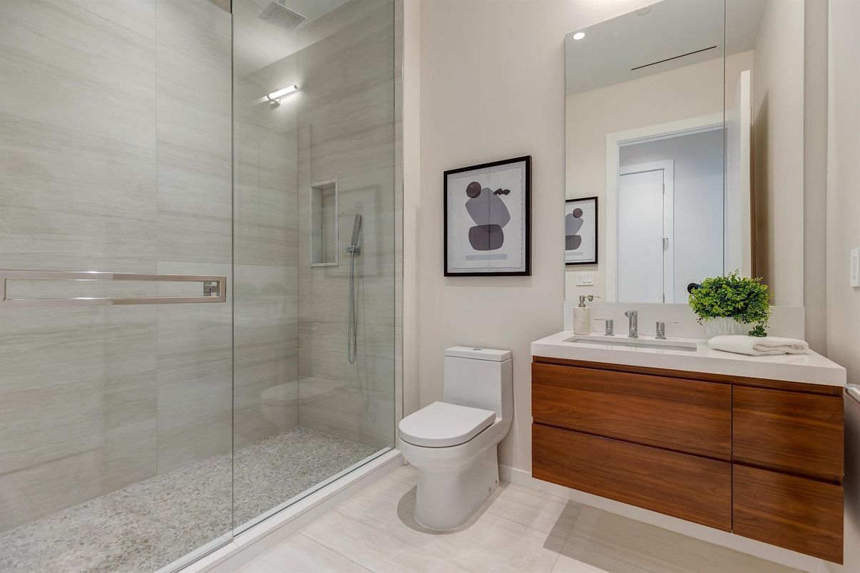 Bathroom, Glass Shower, Interior