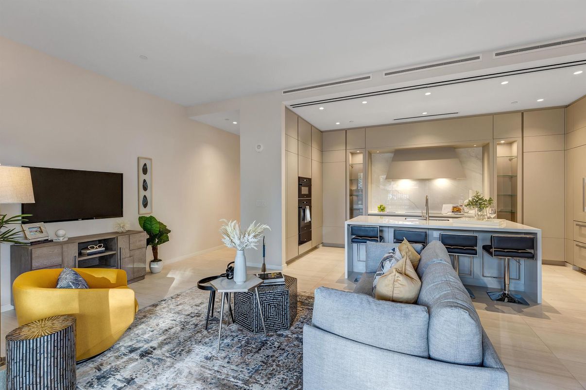 Interior, Living room, Recessed Lighting