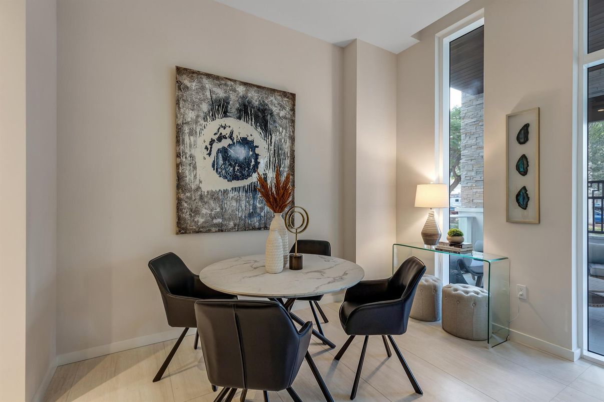 Dining room, Interior, Wood Texture Flooring