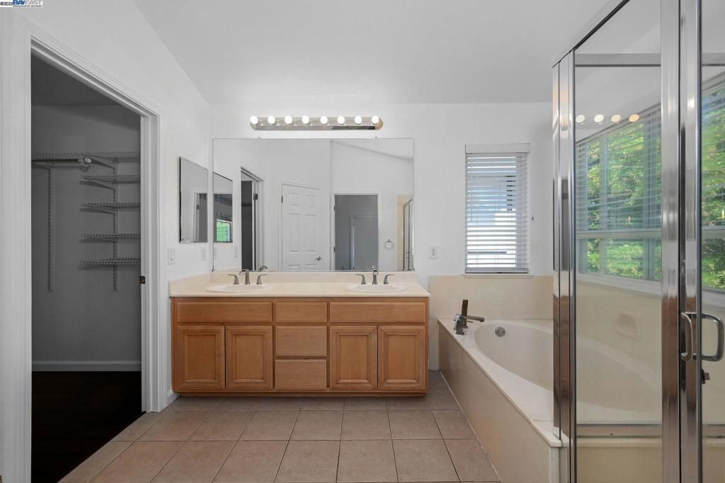 Bathroom, Dual Sink Vanities, Glass Shower, Interior