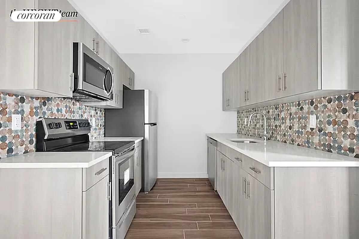 Interior, Kitchen, Wood Texture Flooring