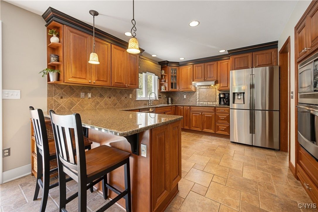 Interior, Kitchen, Pendant Lights, Recessed Lighting, Stainless Steel Appliances