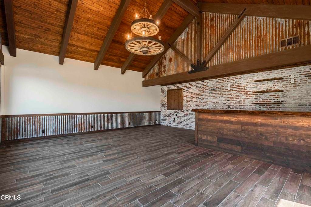 Empty room, Interior, Stone Walls, Wooden Beams, Wooden Ceilings, Wood Texture Flooring, Wooden Walls