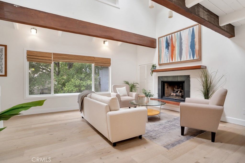 Fireplace, Interior, Living room, Wooden Beams, Wood Texture Flooring
