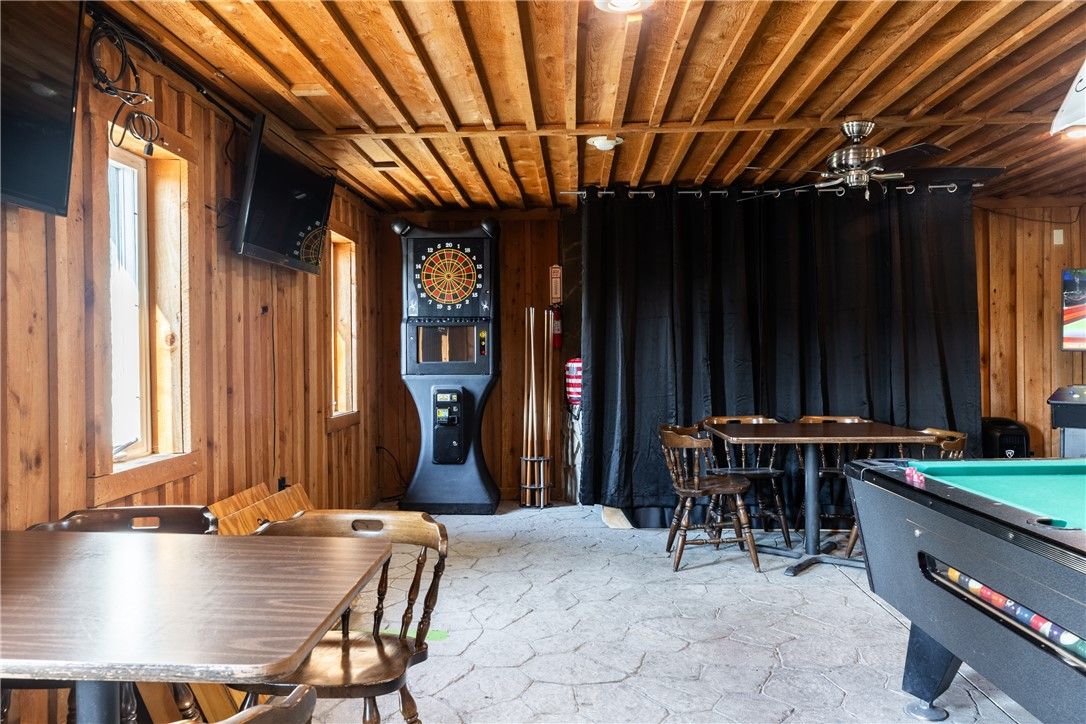 Billiard Table, Dining room, Game Room, Interior, Wooden Beams, Wooden Ceilings, Wooden Walls