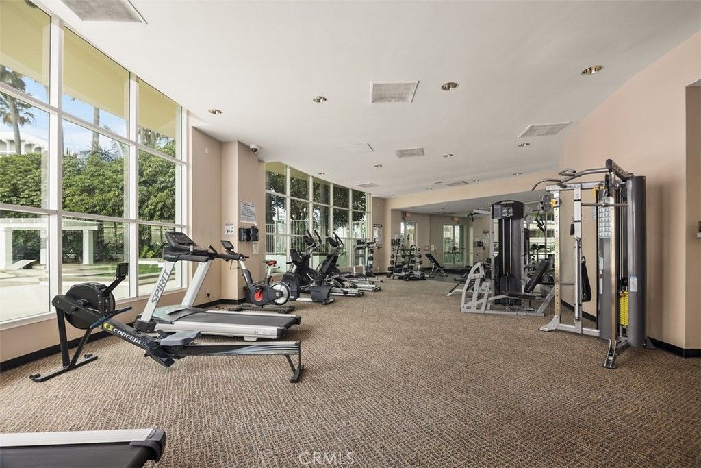 Fitness Equipment, Gym, Interior, Recessed Lighting
