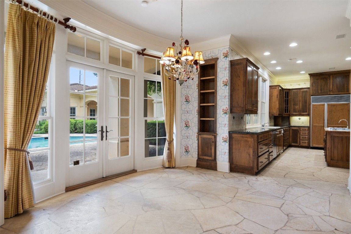 Chandelier, Interior, Kitchen, Recessed Lighting