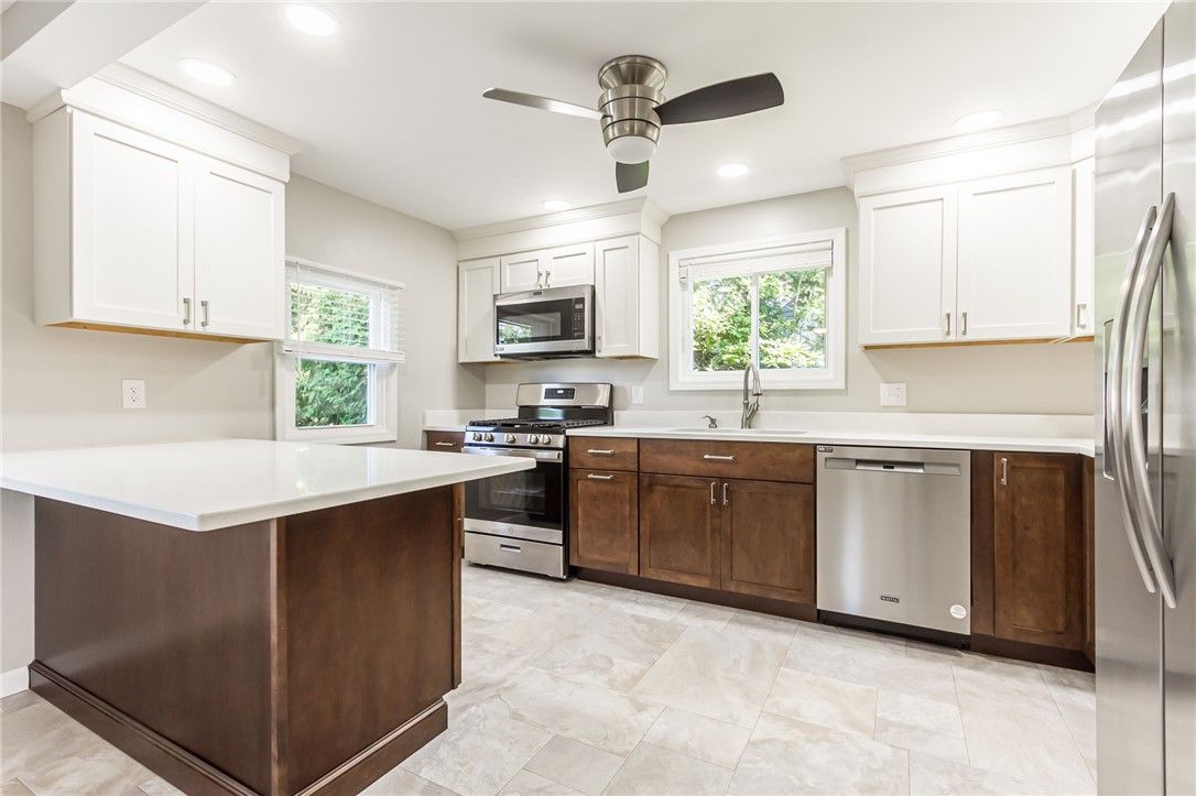 Interior, Kitchen, Recessed Lighting, Stainless Steel Appliances