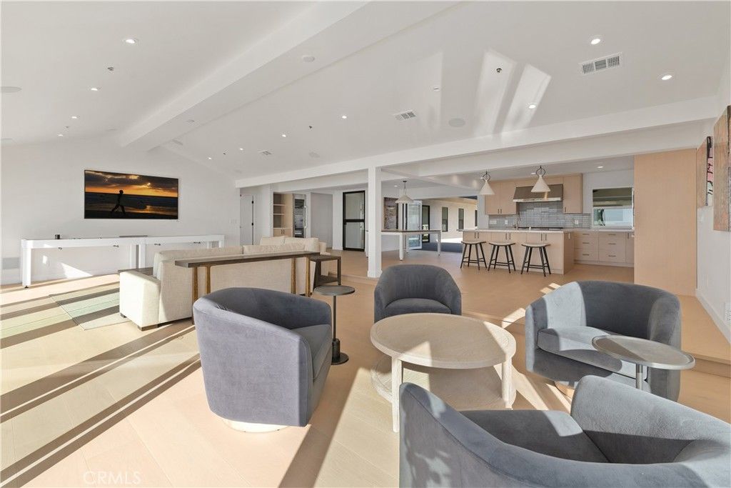 Interior, Kitchen, Living room, Pendant Lights, Recessed Lighting, Wood Texture Flooring