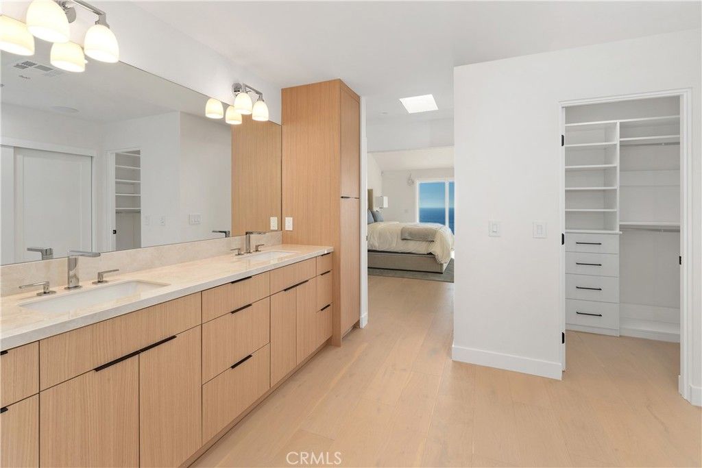 Bathroom, Bedroom, Dual Sink Vanities, Interior, Walk-in Closets, Wood Texture Flooring