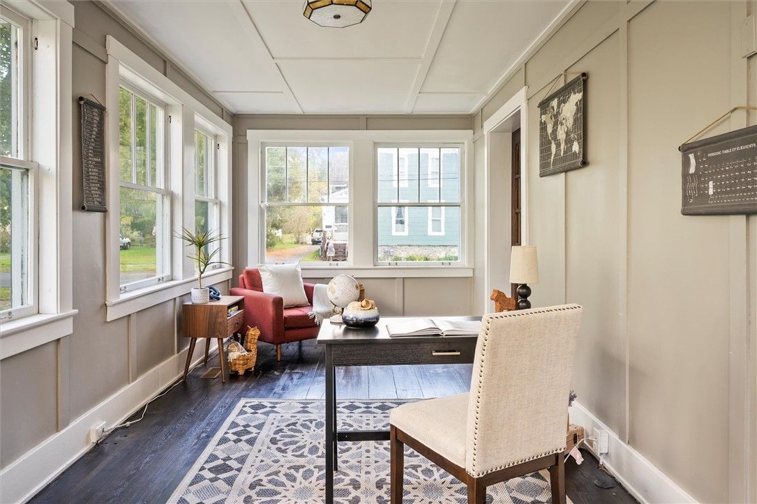 Home Office, Interior, Wood Texture Flooring