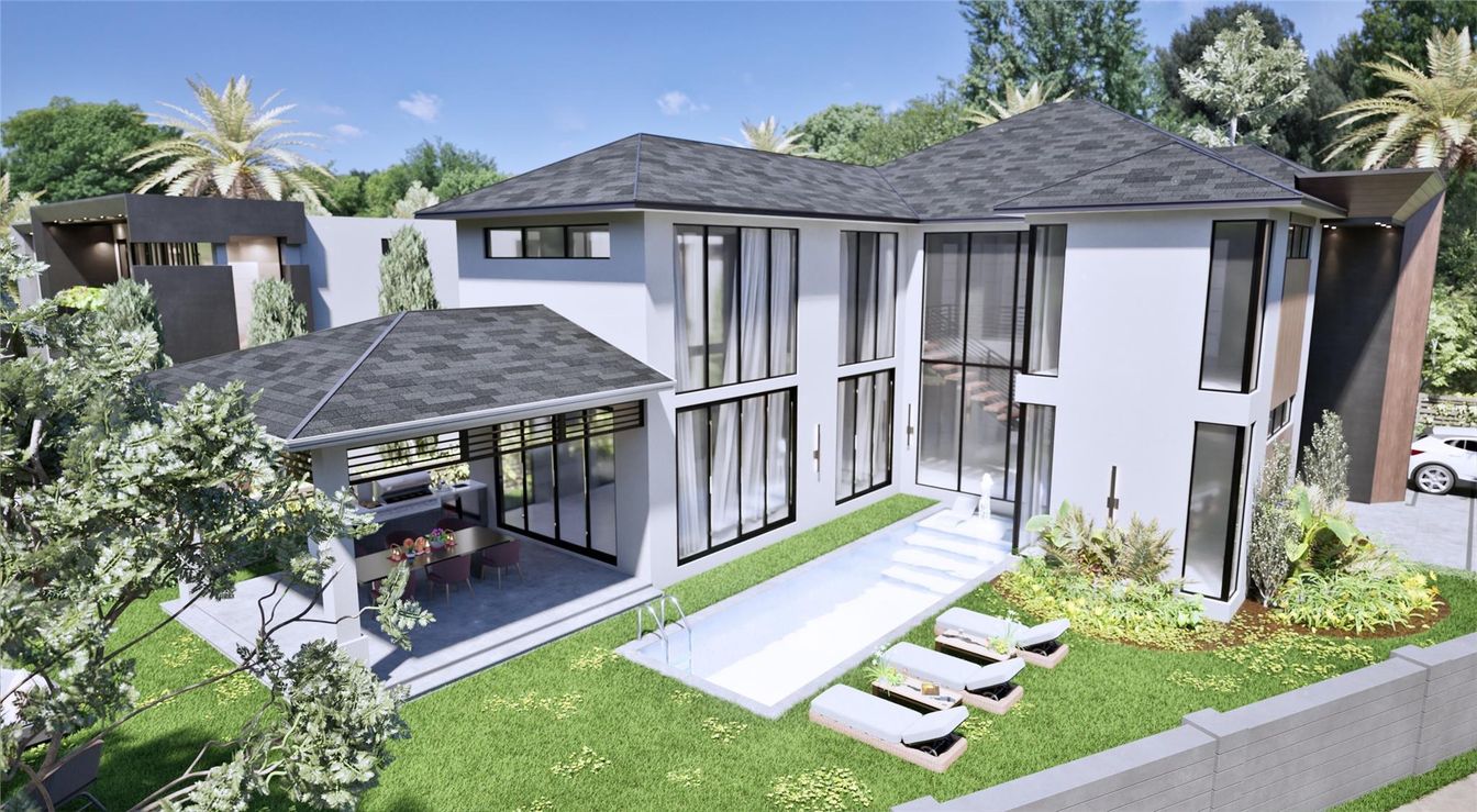 Backyard, Exterior, Facade, Modern