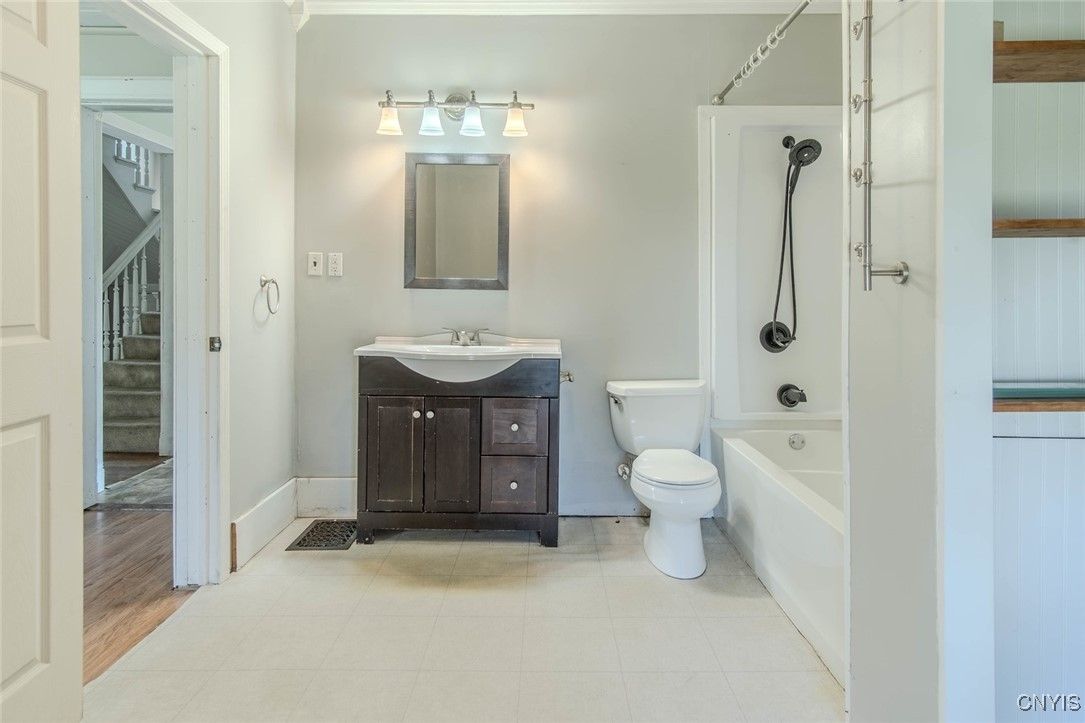 Bathroom, Interior, Wood Texture Flooring