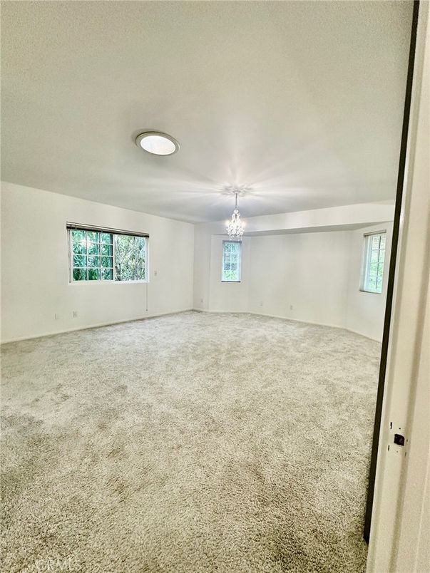 Chandelier, Empty room, Interior