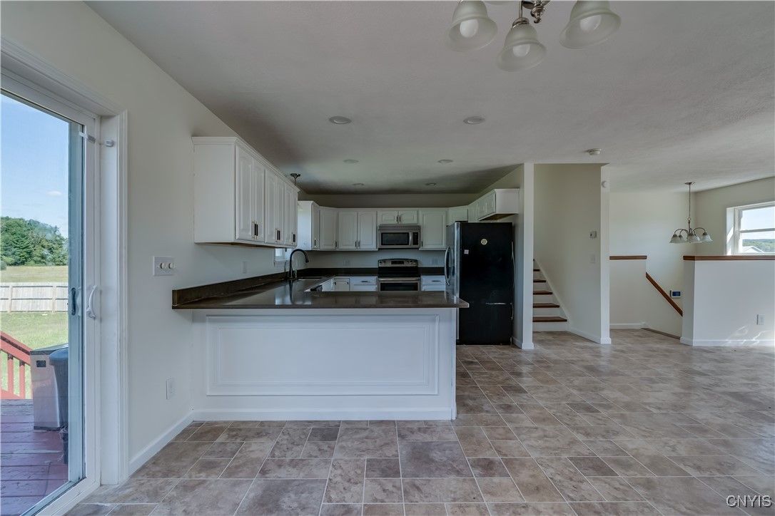 Interior, Kitchen, Pendant Lights, Recessed Lighting, Stainless Steel Appliances