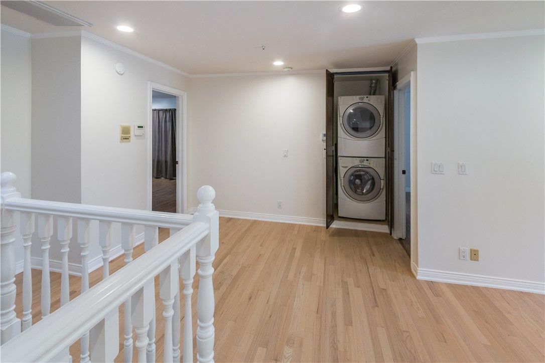 Interior, Recessed Lighting, Utility Closets, Washer, Wood Texture Flooring