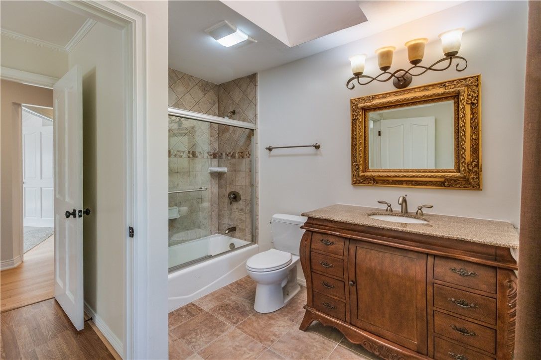 Bathroom, Glass Shower, Interior, Wood Texture Flooring