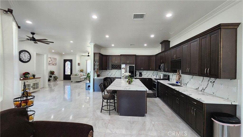 Interior, Kitchen, Marble, Recessed Lighting