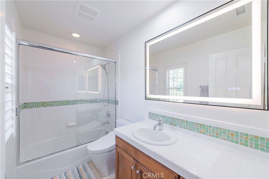 Bathroom, Glass Shower, Interior, Recessed Lighting, Tile Countertops