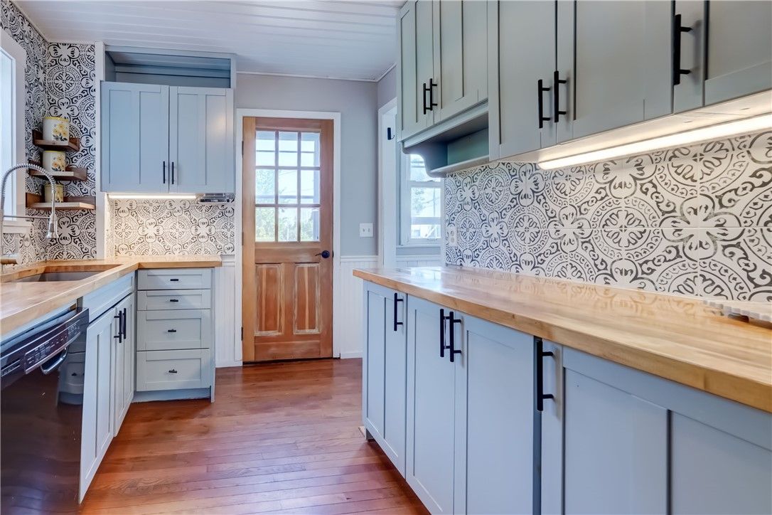 Interior, Kitchen, Wood Texture Flooring