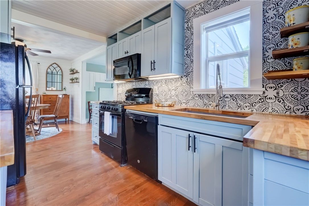 Interior, Kitchen, Wood Texture Flooring