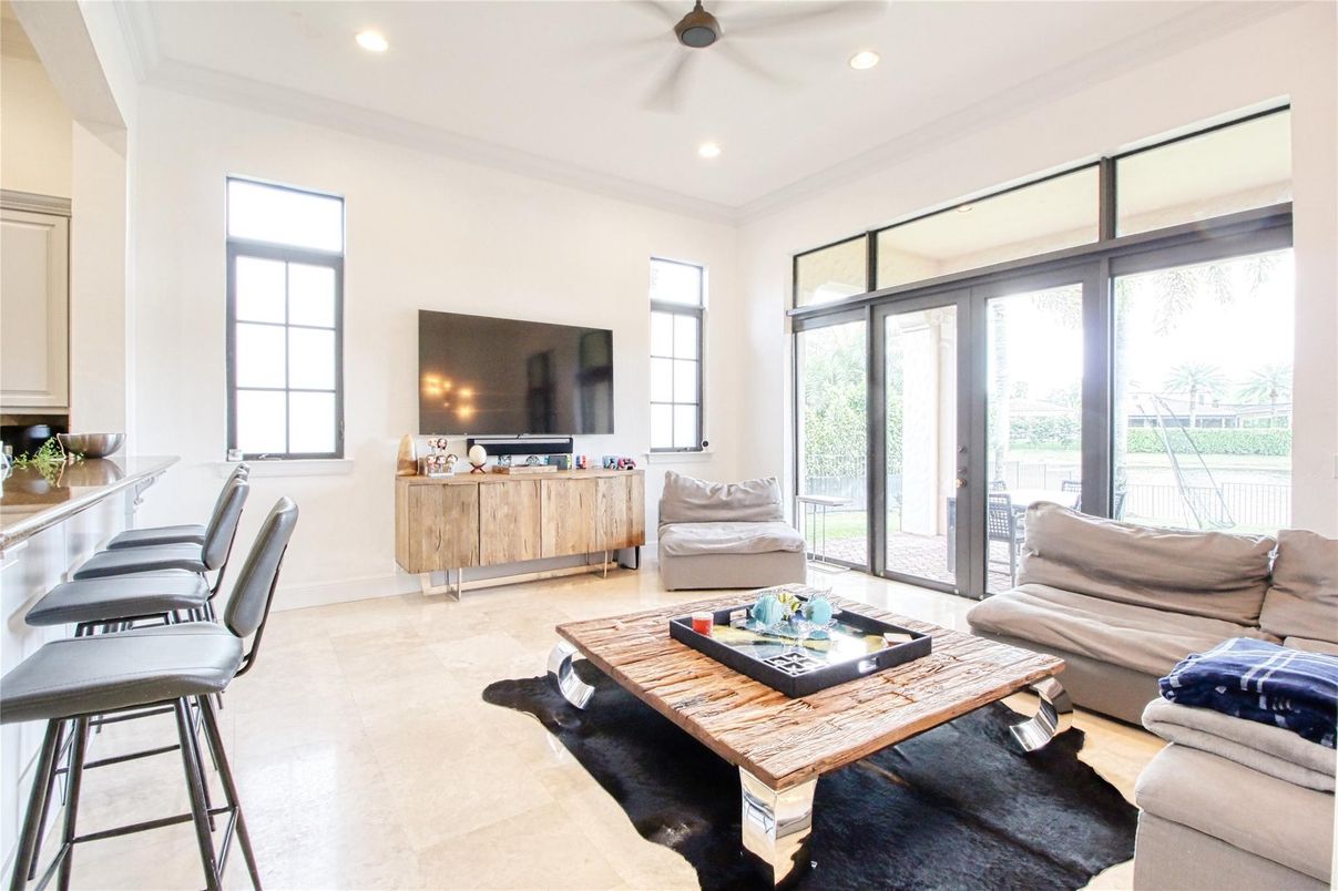 Interior, Living room, Recessed Lighting