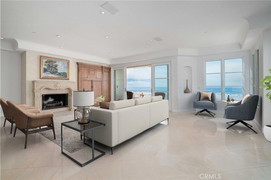 Fireplace, Interior, Living room, Recessed Lighting, Water