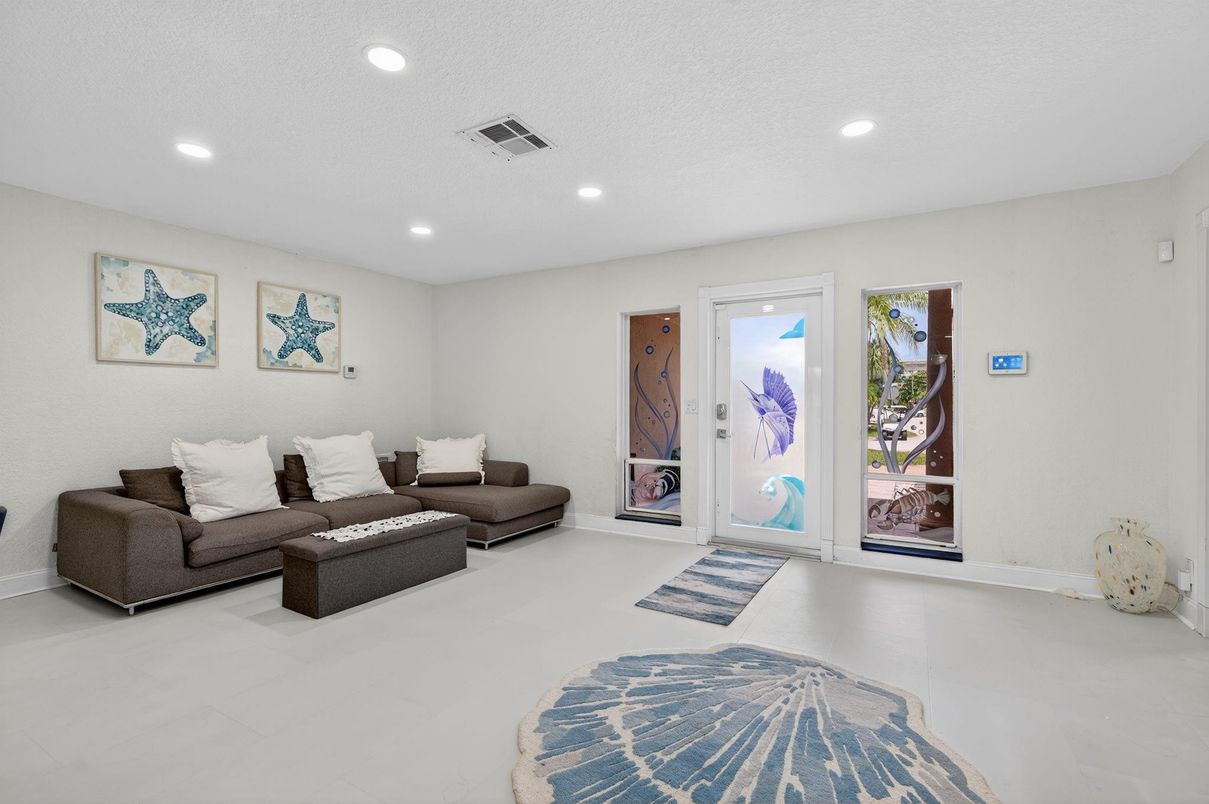Interior, Living room, Recessed Lighting